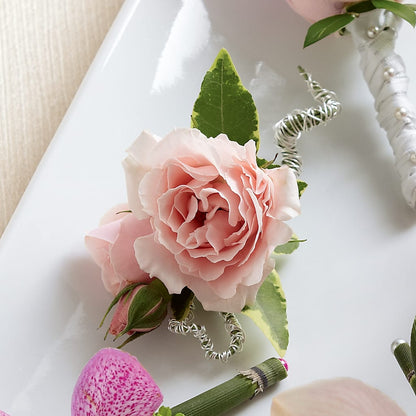 Pink Spray Rose Boutonniere – FONSECA'S FLOWERS, San Bernardino CA