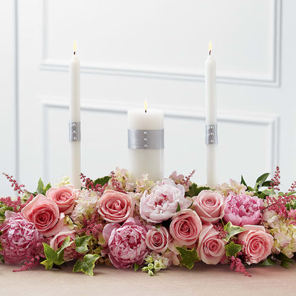 Worldwide Romance Unity Candle Arrangement – FONSECA'S FLOWERS, San Bernardino CA