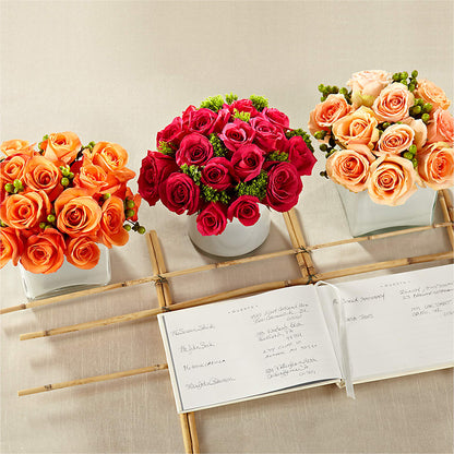 Dawn Rose Centerpiece – FONSECA'S FLOWERS, San Bernardino CA