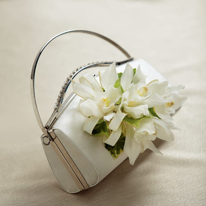 White Purse Decor – FONSECA'S FLOWERS, San Bernardino CA